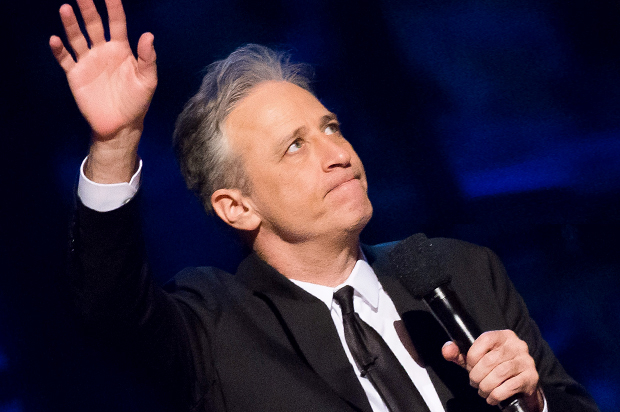Jon Stewart appears onstage at Comedy Central's "Night of Too Many Stars: “I would consider getting in a rocket and going to another planet, because clearly this planet’s gone bonkers.” (Photo: Salon)